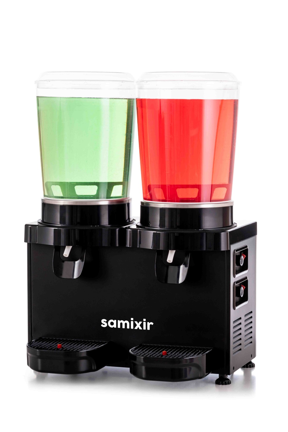 Samixir brand: Cold Beverage Dispenser. Model: Panoramic 10 Twin.